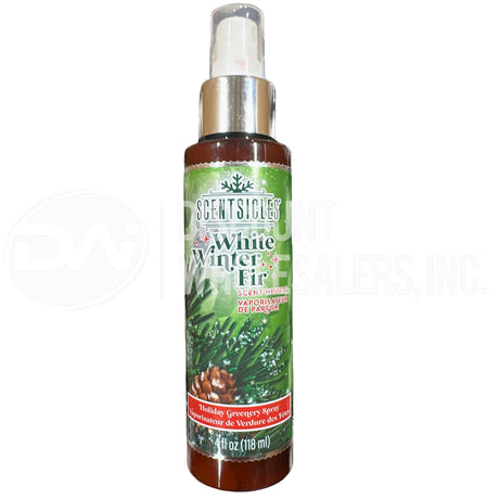 Scentsicles White Winter Fur Scent Mister Holiday Greenery Spray 4 oz (76 Pcs Lot)