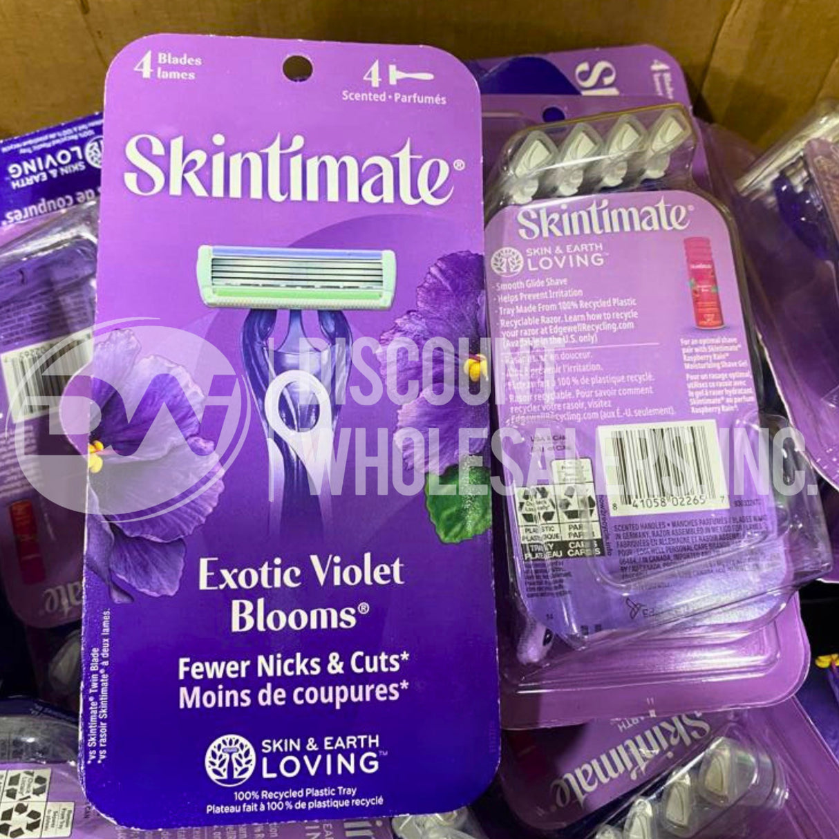 Skintimate  Violet Blooms 4 Scented Blades (200 Pcs Lot)
