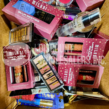 Milani Assorted Makeup Eyeshadows, Mascaras, Blush, Concealer, Foundation, Lipgloss And More Different Shades (250 Pcs Lot)