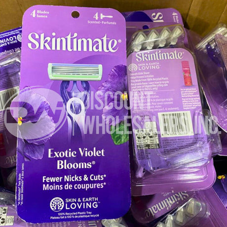 Skintimate Violet Blooms 4 Scented Blades (50 Pcs Lot)