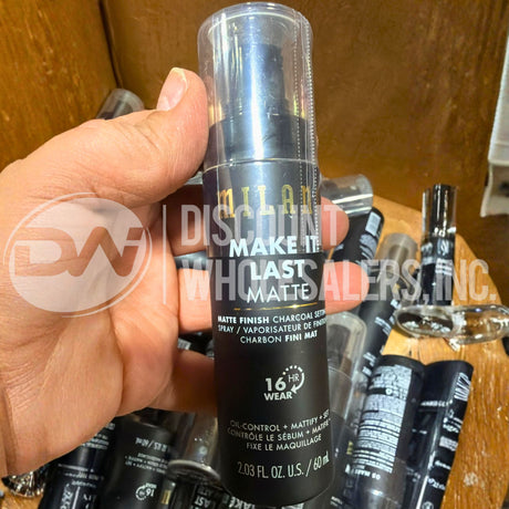 Milani Make It Last Matte Finish Charcoal Setting 16HR 2.03 Fl. Oz. (50 Pcs Lot)
