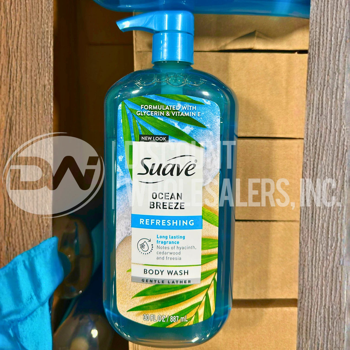 Suave Ocean Breeze Moisturizing Body Wash With Glycerin & Vitamin E, 30 Fl Oz (60 Pcs Lot)