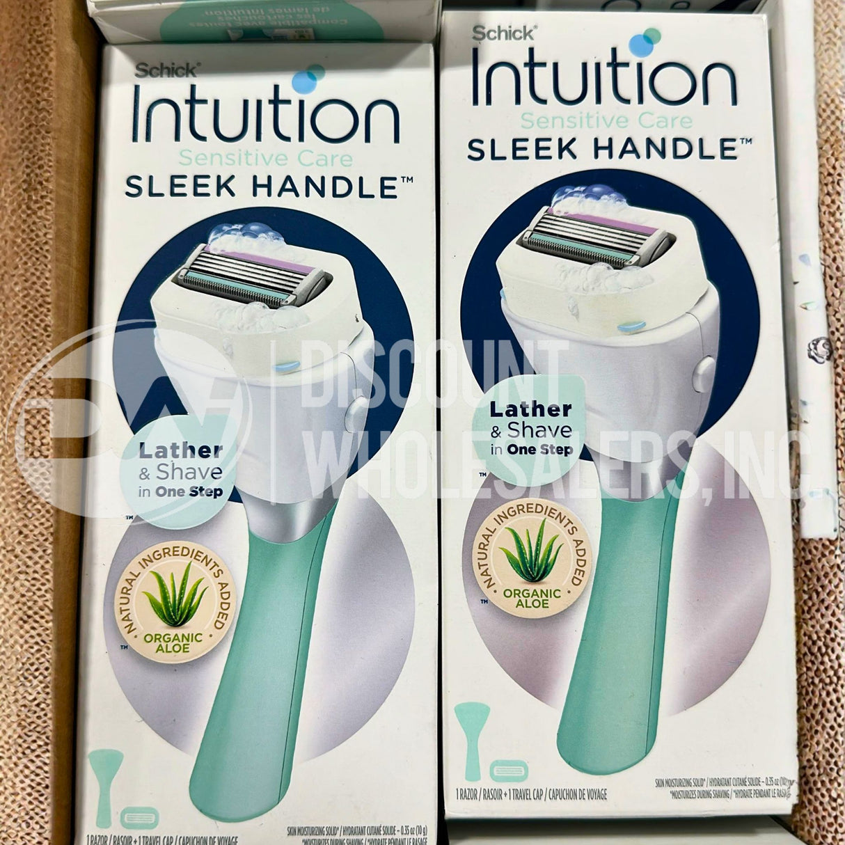 Schick Intuition Sensitive Care Sleek Handle Women's Razor With Travel Cap (226 Pcs Lot)