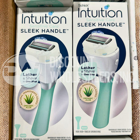 Schick Intuition Sensitive Care Sleek Handle Women's Razor With Travel Cap (226 Pcs Lot)