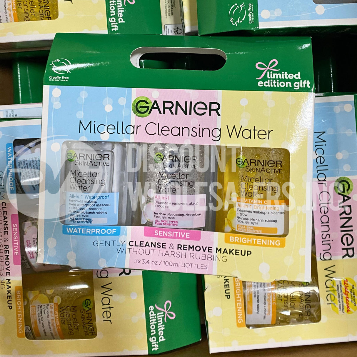 Garnier Micellar Cleansing Water Gift Gently Cleanse & Remove Makeup Without Harsh Rubbing 3x 3.4 Oz #2 (72 Pcs Lot)