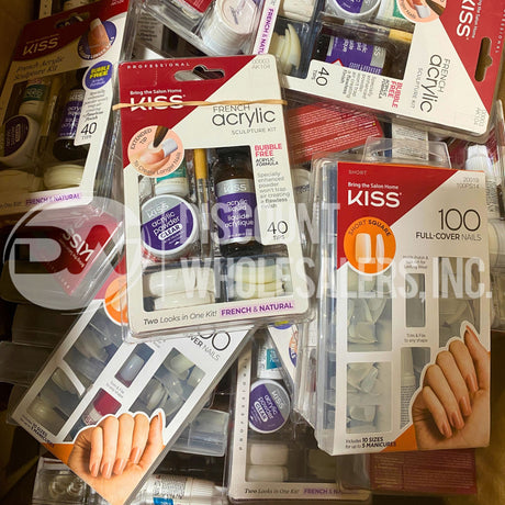 Kiss Acrylic Nails Kit Assorted (100 Pcs Lot)