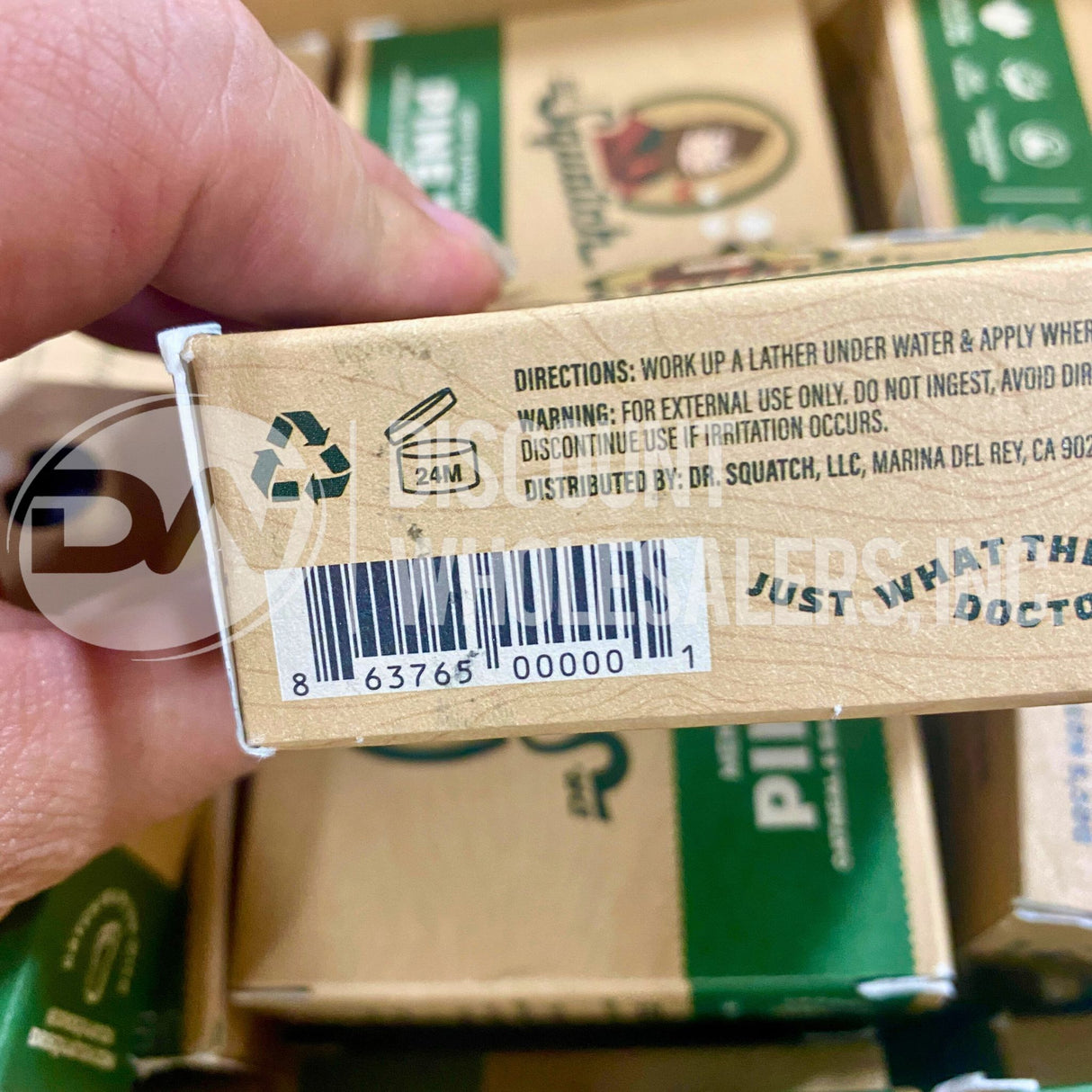 Dr.Squatch Men's Natural Soap Pine Tar 5 Fl. Oz. (60 Pcs Lot)