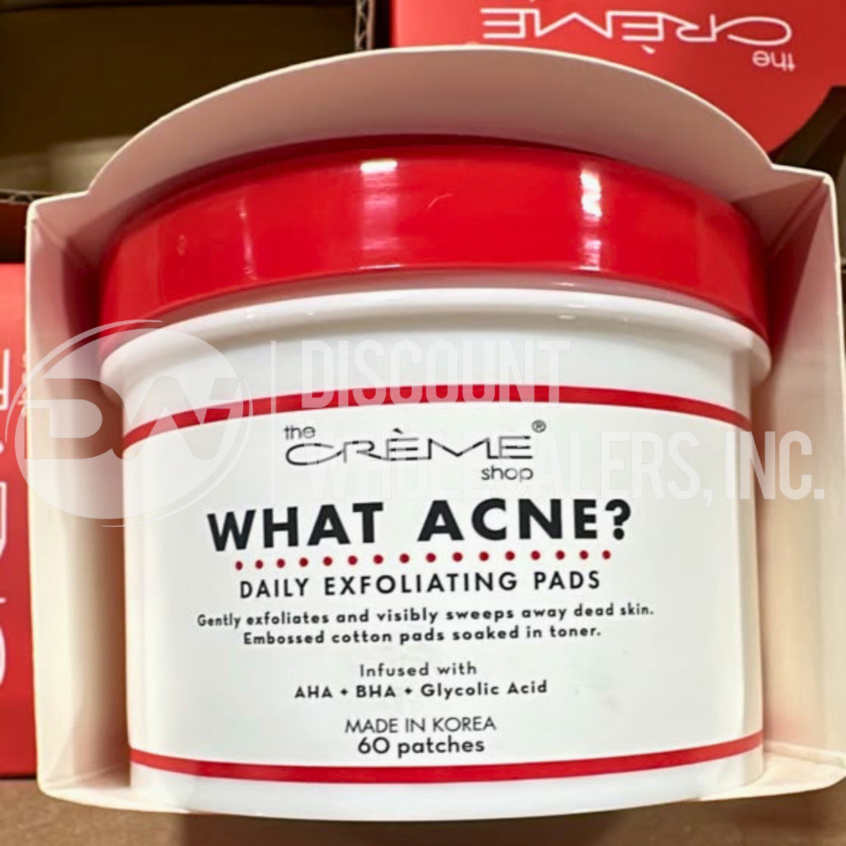 The Creme Shop What Acne Daily Exfoliating Pads 60 Patches (80 Pcs Lot)