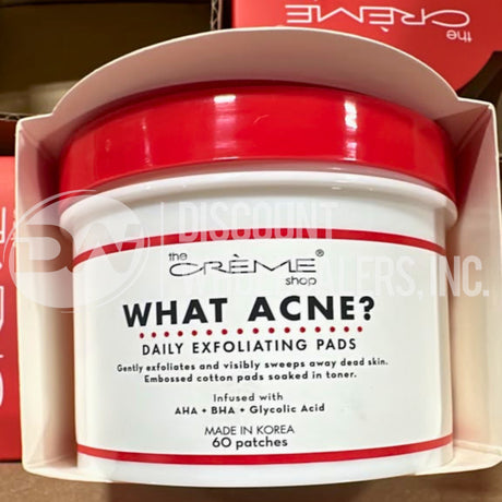 The Creme Shop What Acne Daily Exfoliating Pads 60 Patches (80 Pcs Lot)