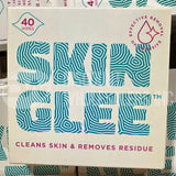 Skin Glee 40 Wipes New & Sealed Cleans & Removes Residue (174 Pcs Lot)