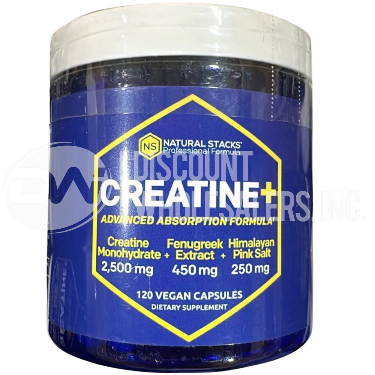 Natural Stacks Creatine+ Advanced Absorption Formula 120 Vegan Caps (78 Pcs Lot)