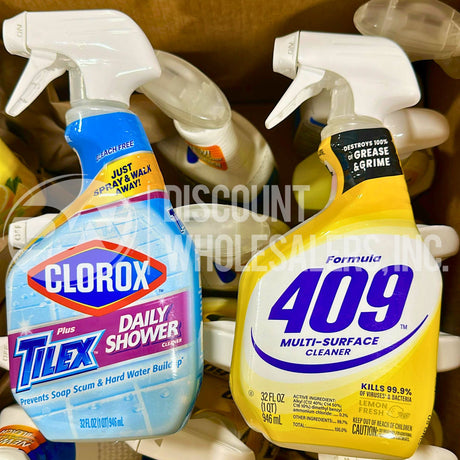 Cleaning Assorted Different Sizes (Clorox, 409,Lysol, Tru Grit ) (44 Pcs Lot)