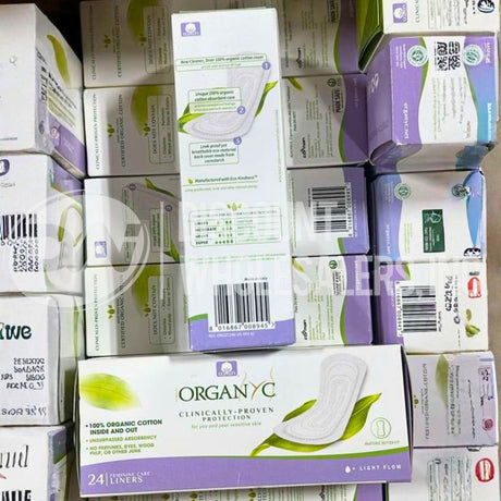 Organyc Feminine Care Liners, Light Flow, 24 Liners (162 Pcs Lot)