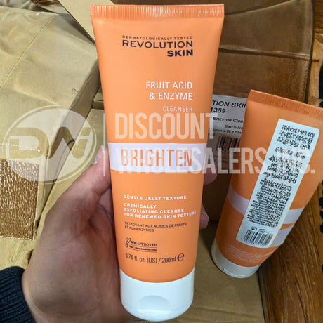 Revolution Fruit Acid & Enzyme Cleanser Brighten Gentle Jelly Texture 6.76 Fl. (36 Pcs Lot)