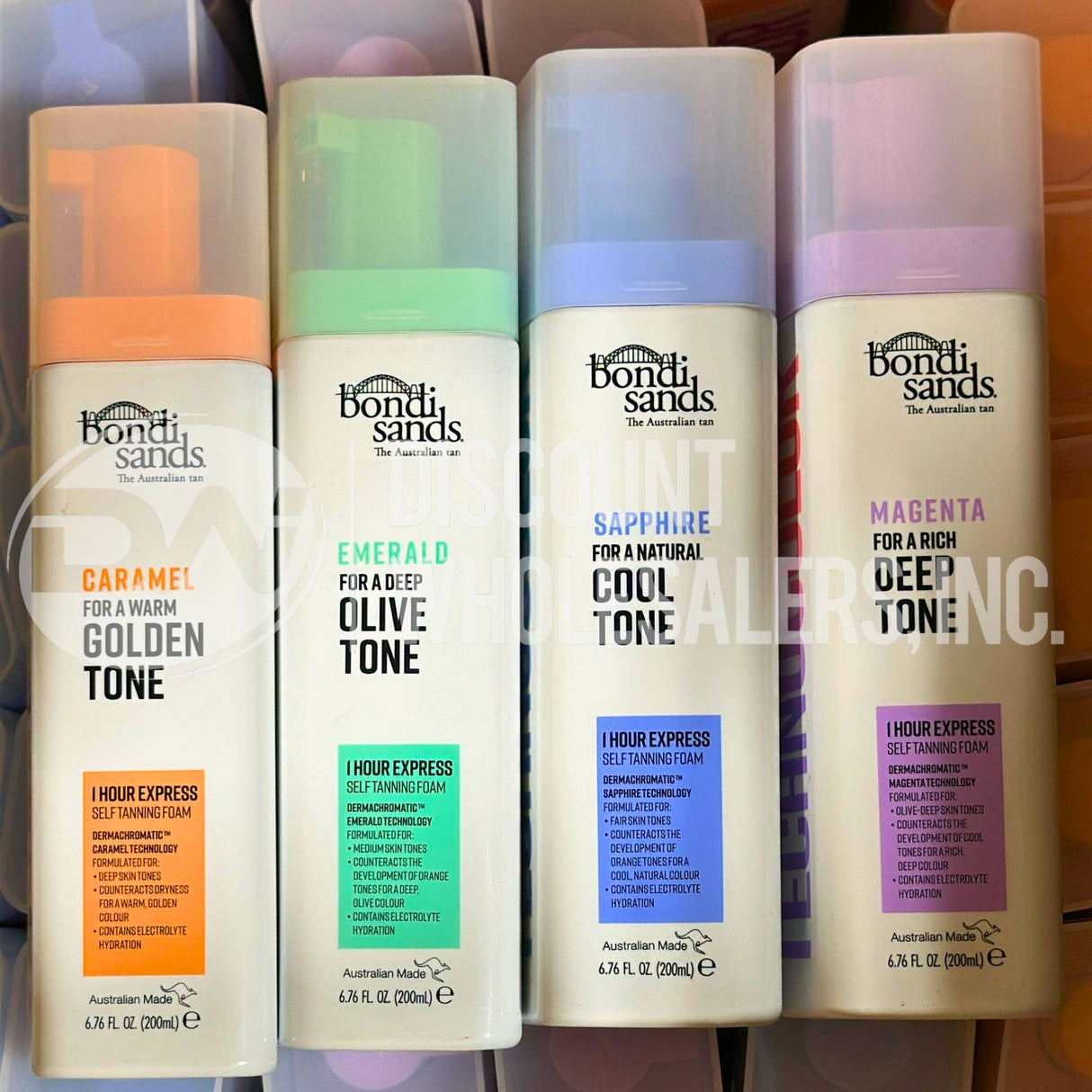 Bondi Sands Technicolor Tanning Foam Mix (200 Pcs Lot)