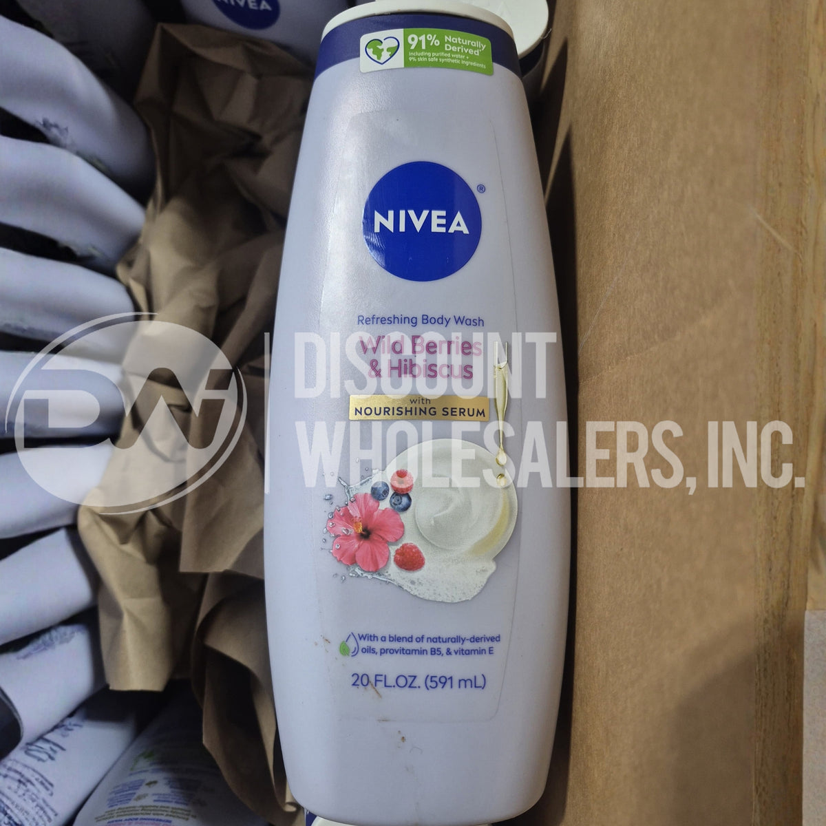 Nivea Refreshing Wild Berries Hibiscus Body Wash 20 Oz. (70 Pcs Lot)