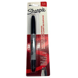 Sharpie Marks On Most Surfaces 2 Tips Pointes Fine & Ultra Fine Permanent Marker 