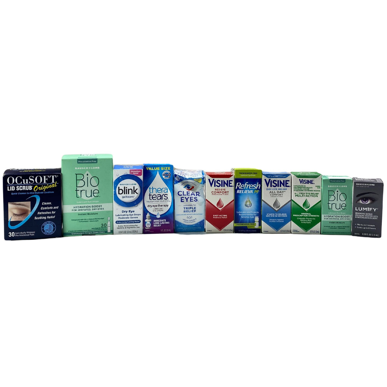 OCuSoft, Bausch + Lomb, Thera Tears & More Eye Drops Assortment 