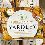 Yardley London Bath Bar Oatmeal & Almond 4 Oz, 2 Count (60 Pcs Lot)