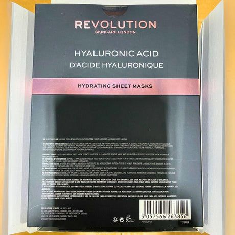 Revolution Skincare London Hyaluronic Acid Hydrating Sheet Masks with Lotus Root Extract x5 