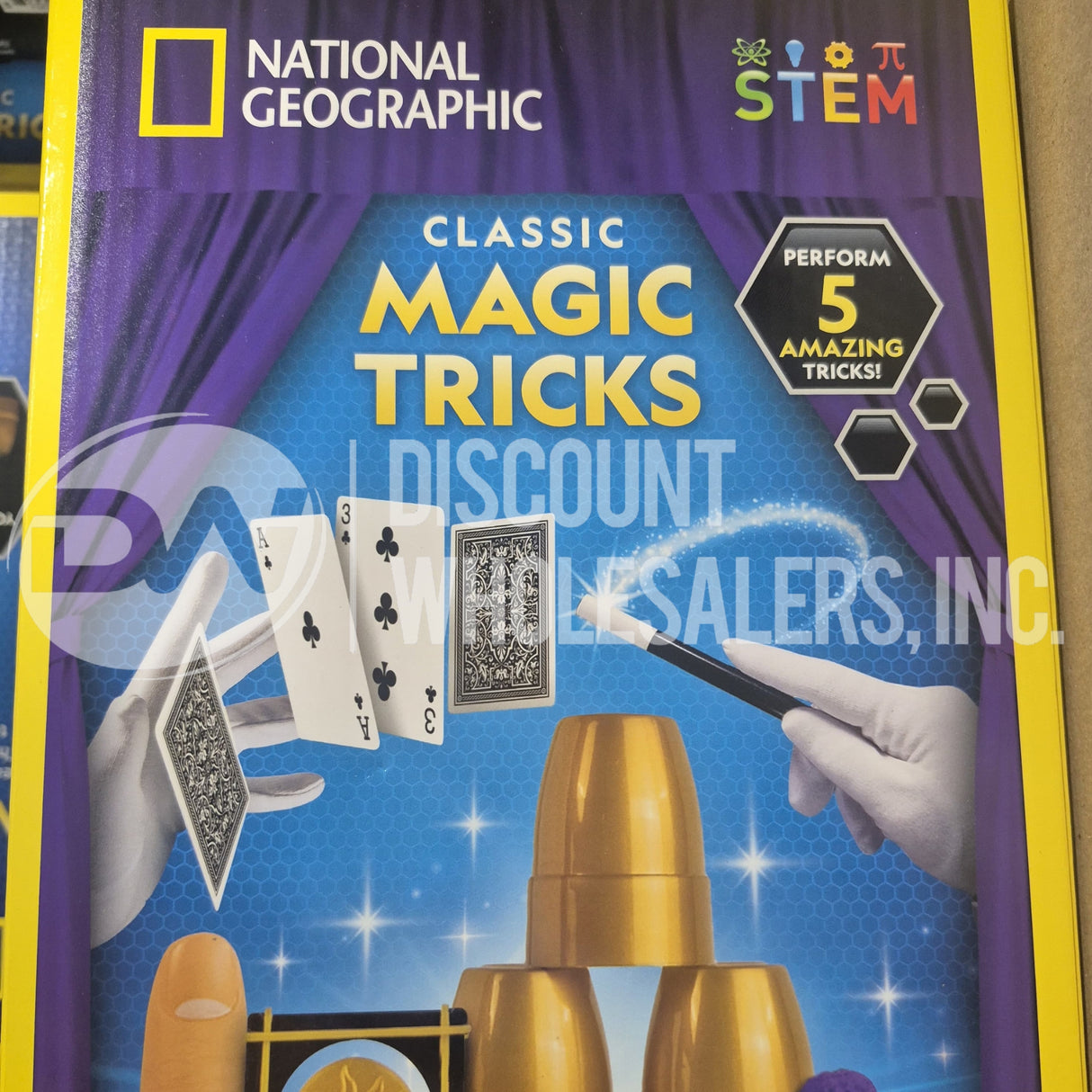National Geographic Classic Magic Tricks 5 Amazing Tricks (56 Pcs Lot)