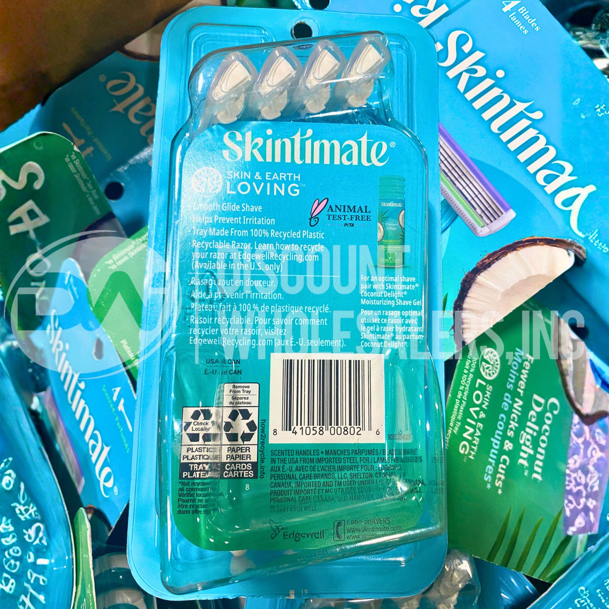 Skintimate Coconut Delight 4 Scented Razor 4 Blades (650 Pcs Per Pallet)