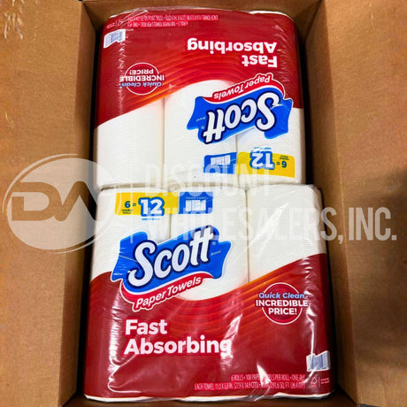 Scott Paper Towels Fast Absorbing 6 Rolls (80 Pcs Per Pallet)
