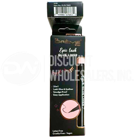 The Crème Shop Epic Lash Glue Liner Black 2 IN 1 (432 Pcs Lot)