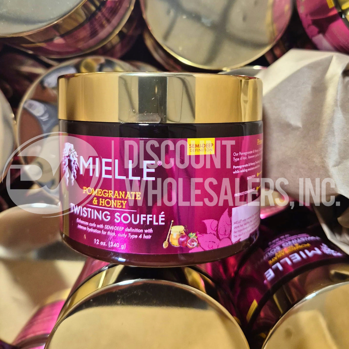 Mielle Organics Pomegranate & Honey Twisting Souffle, 12 Oz. (100 Pcs Lot)