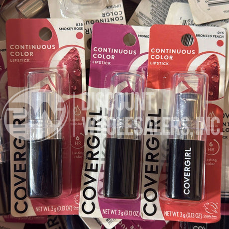 Covergirl Continuous Color Lipsticks 3 Different Shades (100 Pcs Lot)