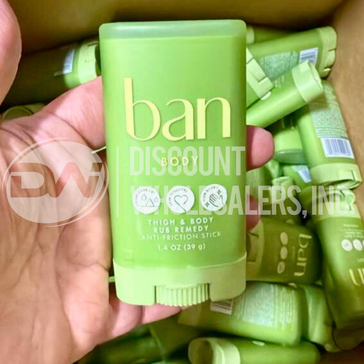 Ban Body Thigh & Body Rub Remedy Anti Friction Stick 1.4 Fl. (100 Pcs Lot)