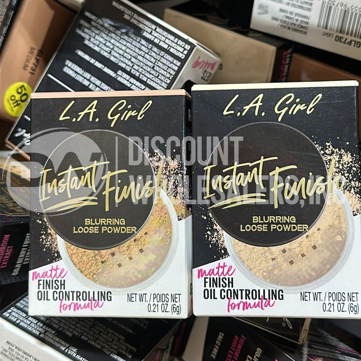 L.A. Girl Instant Finish Blurring Loose Powder Matte Finish Oil Control Mix (200 Pcs Lot)