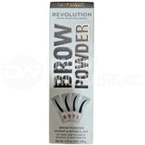 Revolution, Brow Stamp & Stencil Kit, Brow Shaping Tool, Dark Brown (140 Pcs Lot)