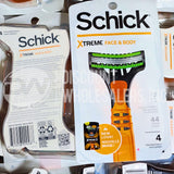 Schick Xtreme 3 Face & Body (110 Pcs Lot)