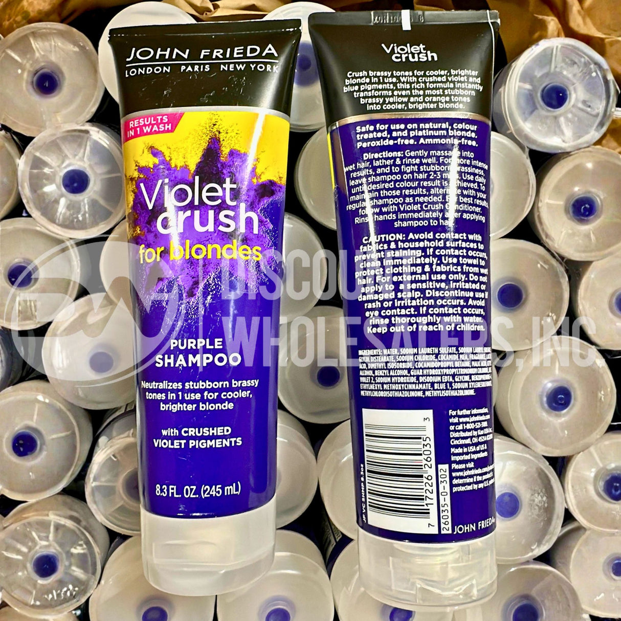 John Frieda Violet Crush For Blondes Purple Hair Shampoo - 8.3 Oz (120 Pcs Lot)