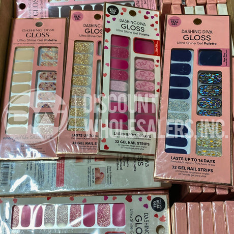 Dashing Diva Gloss Ultra Shine Gel Palette Assorted Shades and Styles (100 Pcs Lot)