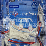 Health Smart Floss Picks 60 Count Shredresistant (365 Pcs Lot)