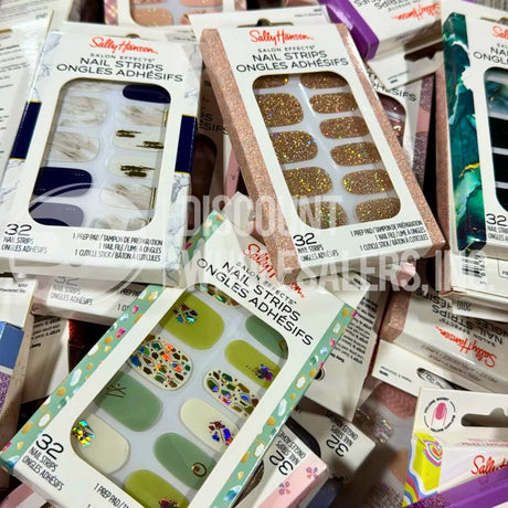 Sally Hansen Salon Effects Real Nail Polish Strips – Assorted 32 Count (100 Pcs Lot)