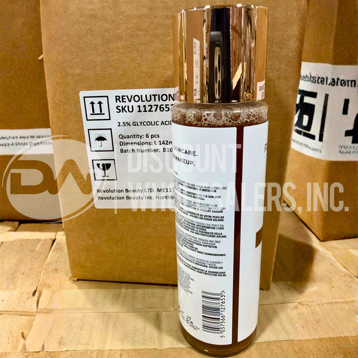 Revolution Skincare Glow Toner 2.5 % Glycolic Acid 6.76 Fl. Oz. (48 Pcs Lot)