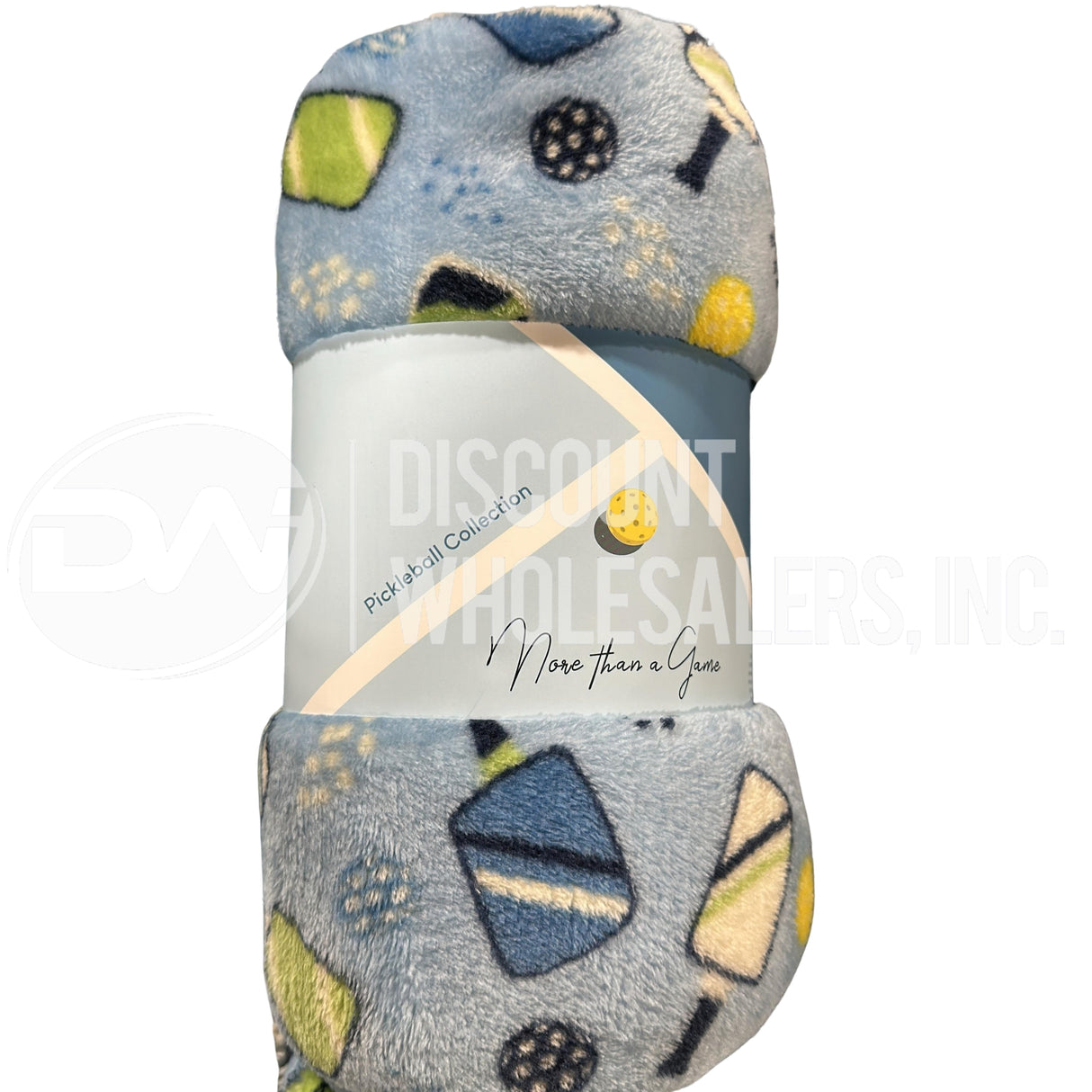 Pickleball Plush Throw Blanket 50"x60" Soft Fleece - More Than A Game (76 Pcs Lot)