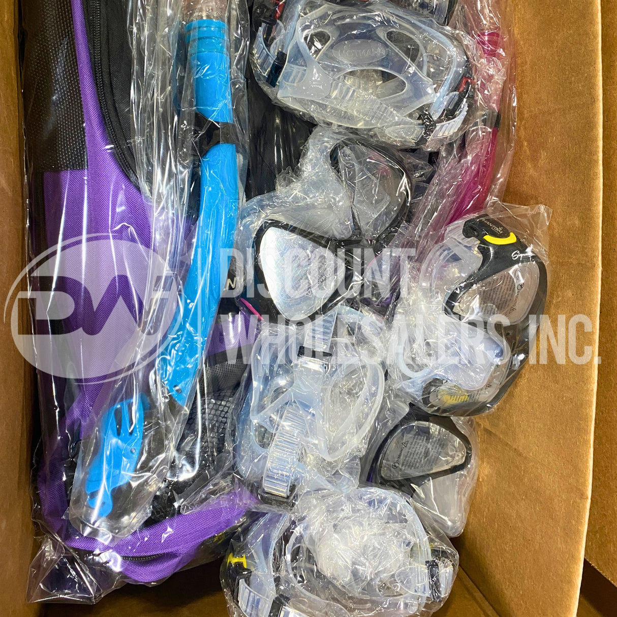 Snorkeling Mix- May Include Full Sets, Combos or Individual Pieces Assorted Colors (500 Pcs Per Pallet)