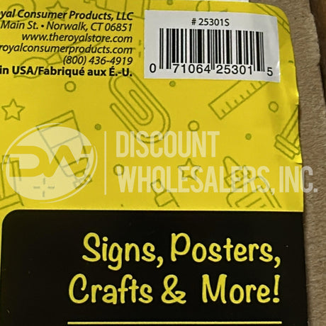 Royal Brites White Poster Boards 11" x 14" White 5 Pack Set For Crafts Art (70 Pcs Lot)