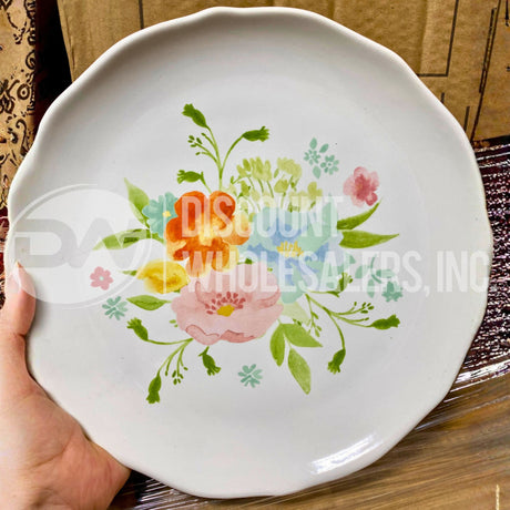 Dolly Spring Salad Plate 9in. x 1 in. 22.86 Cm x 2.54 Cm (48 Pcs Lot)