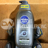 Nivea Men Natural Charcoal 3 in 1 Body Wash - 30 oz (60 Pcs Lot)