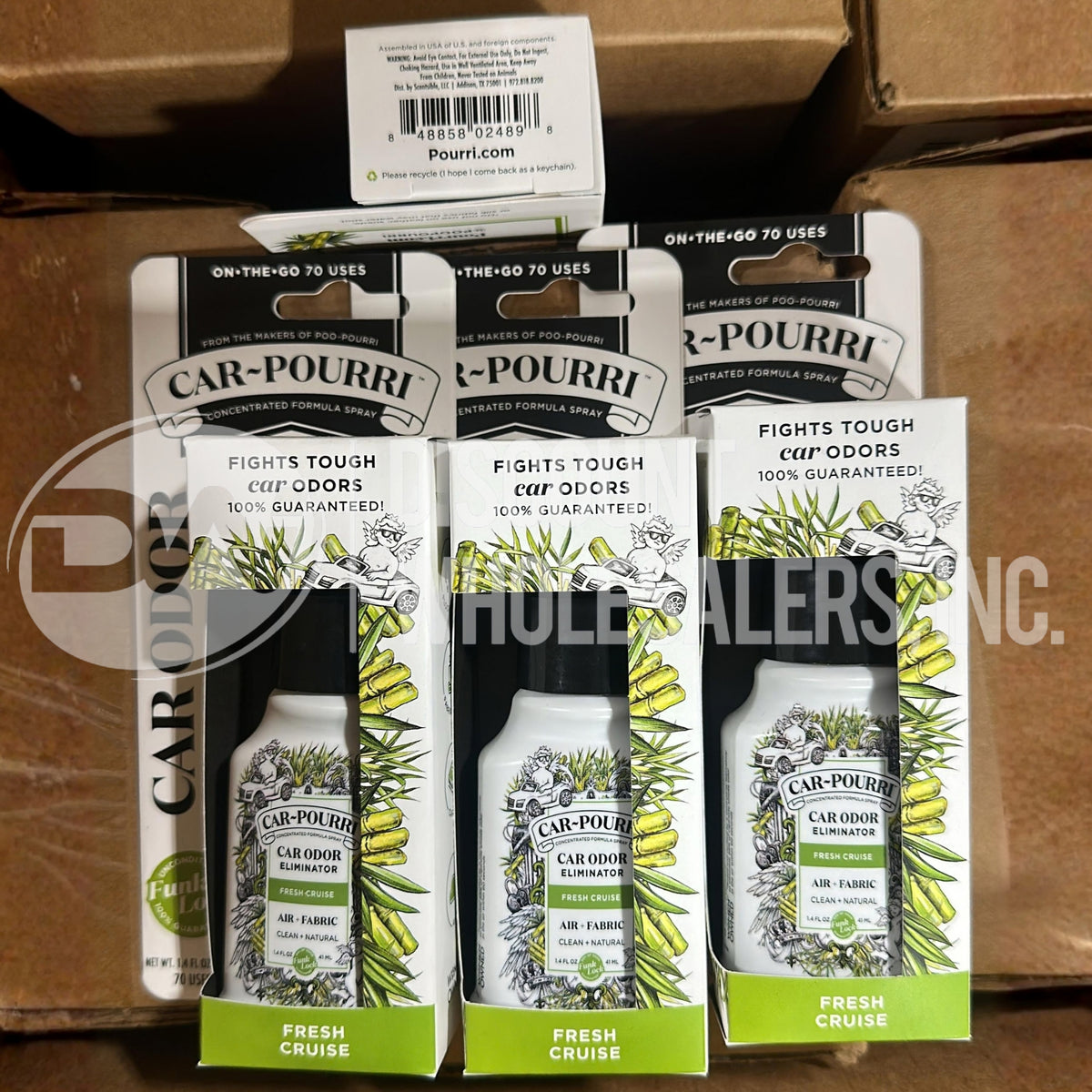 Car-Pourri Fresh Cruise Car Odor Eliminator 1.4 Oz (270 Pcs Lot)