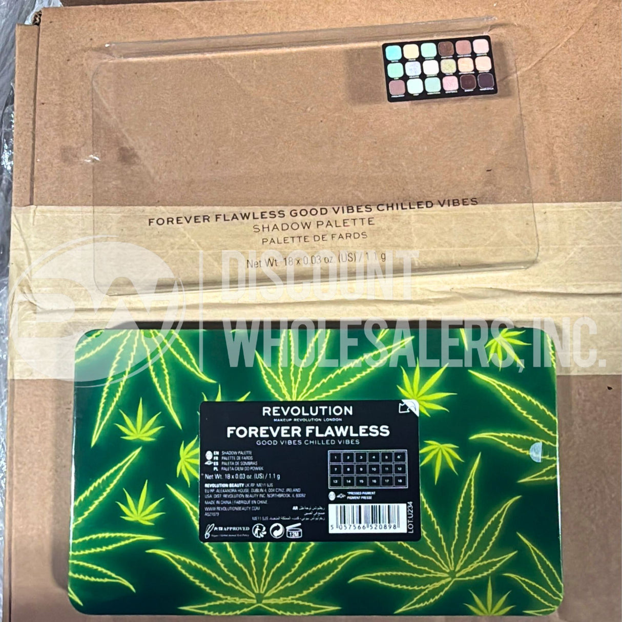 Revolution Chilled Vibes Forever Flawless Eyeshadow Palette (80 Pcs Lot)