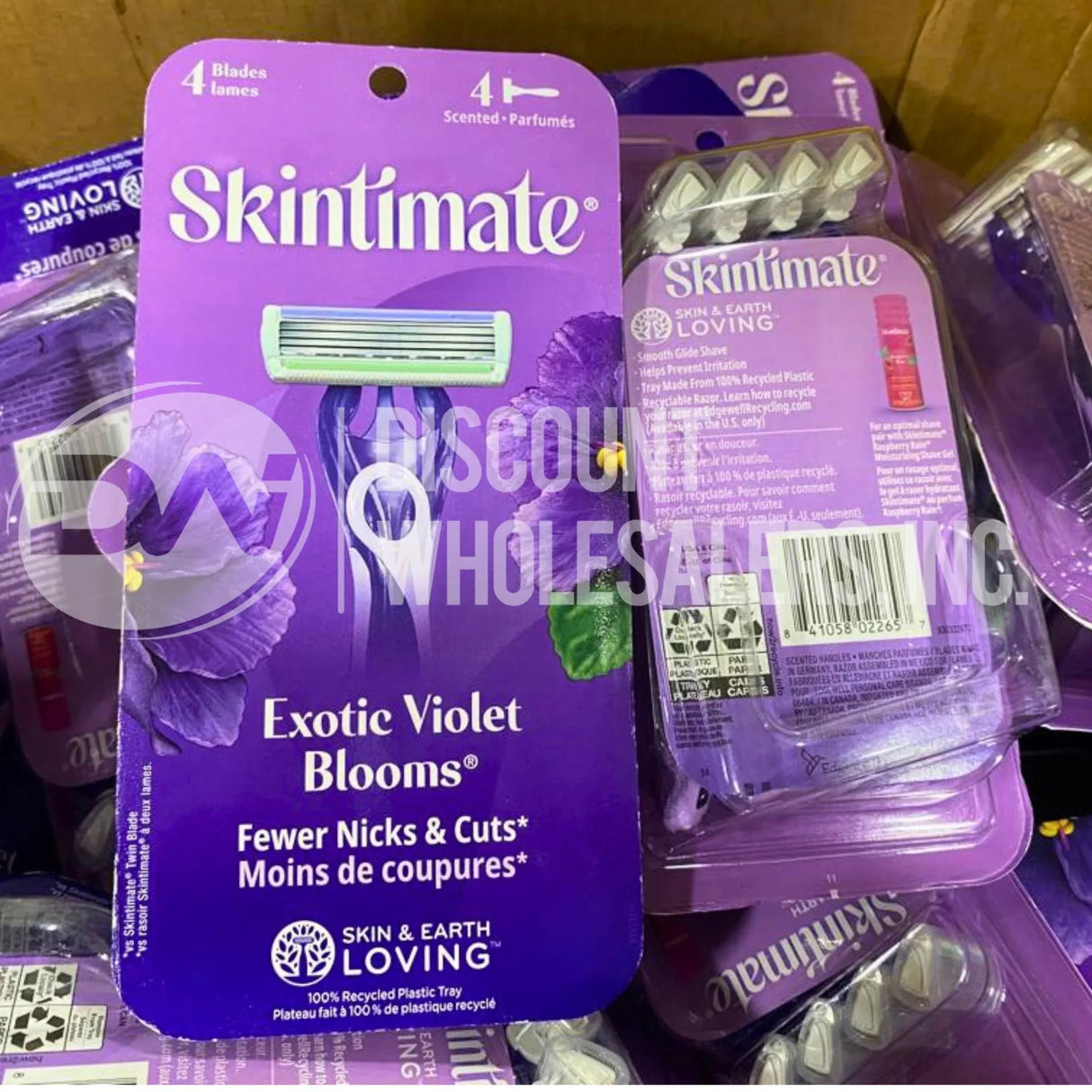 Skintimate Violet Blooms 4 Scented Blades (50 Pcs Lot)