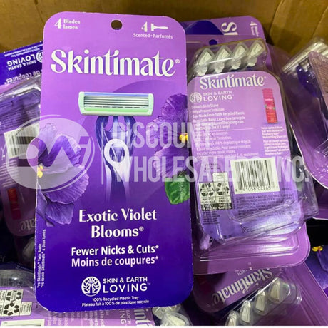 Skintimate Violet Blooms 4 Scented Blades (50 Pcs Lot)