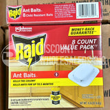 Raid Ant Killer Baits Station Traps, For Household Use, Child Resistant, 8 Count (81 Pcs Lot)