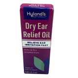 Hyland's Naturals Dry Ear Relief Oil Relieve Ear Irritation Fast Itchy & Dry Irritated Ears 